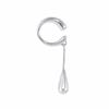 Silver Color Ear Cuff Clips C Shape Design Cartilage Earrings Fashion Teardrop Earrings  Jewelry