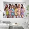 Korea Kpop Band KKatseye Hanging Bohemian Tapestry Bohemian Wall Tapestries Mandala Kawaii Room Decor