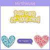 Creative Colorful Heart Shaped Letter Brooches Stylish Cartoon Alloy Badge For All