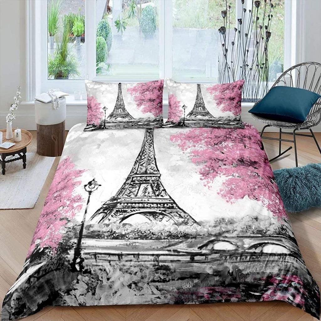 Chinese Bedclothes Single Double Duvet Cover With Pillowcase 3D Kids Beding Set Traditional Queen Comforter Sets Cartoon Birds