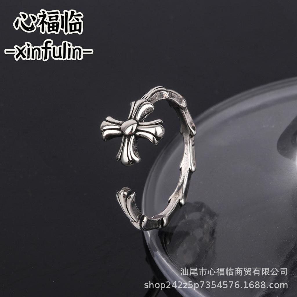 

Женское кольцо Kroxin с крестом, открытое, в стиле ретро, на указательный палец - Модное, уникальное ювелирное изделие Adjustable