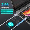 of 2M Lightning Cables Fast High Durability Compatible with MFi Certified3-Pack - 2.4A Charging, Break-Resistant, - iPhone/iPad/AirPods/MacBook