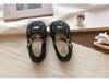 Spring 2026 Girls' Princess Flats: Soft Leather Buckle Shoes - Fashionable & Casual