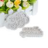 Beautiful Happy Birthday Shape Lace Cake Mold Cake Decor Pendant Jewelry Tools