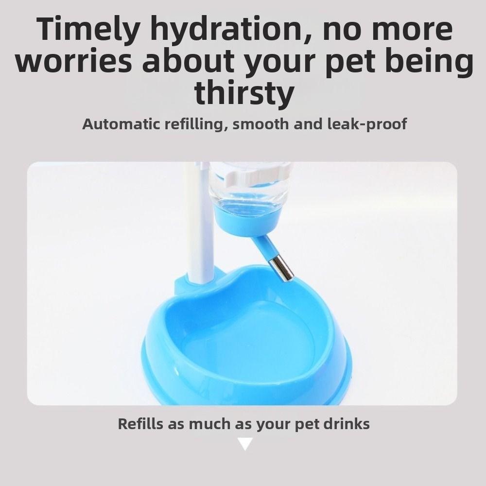 Hanging Kettle Automatic Pet Drinker Liftable Pet Drinking Bottle with Stand  Cat Dog Use
