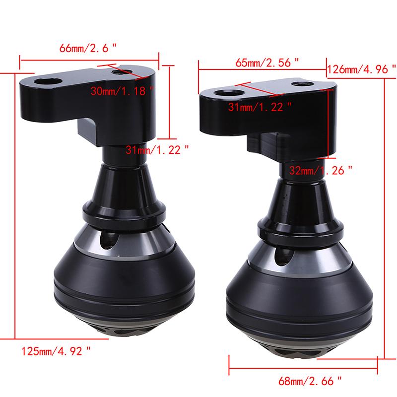 1 Paar für Honda CBR 600RR F5 2007-2008 Motorradrahmenschieberschutzteile Moto Fallschutz Anti Crash Protector