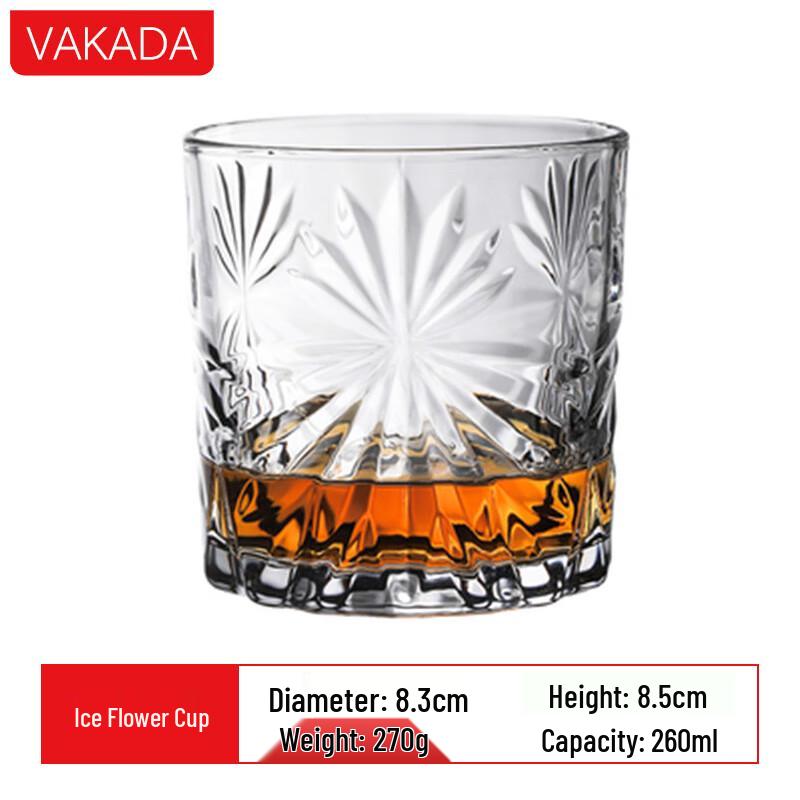 

VAKADA Nordic Crystal Whiskey & Cocktail Glass