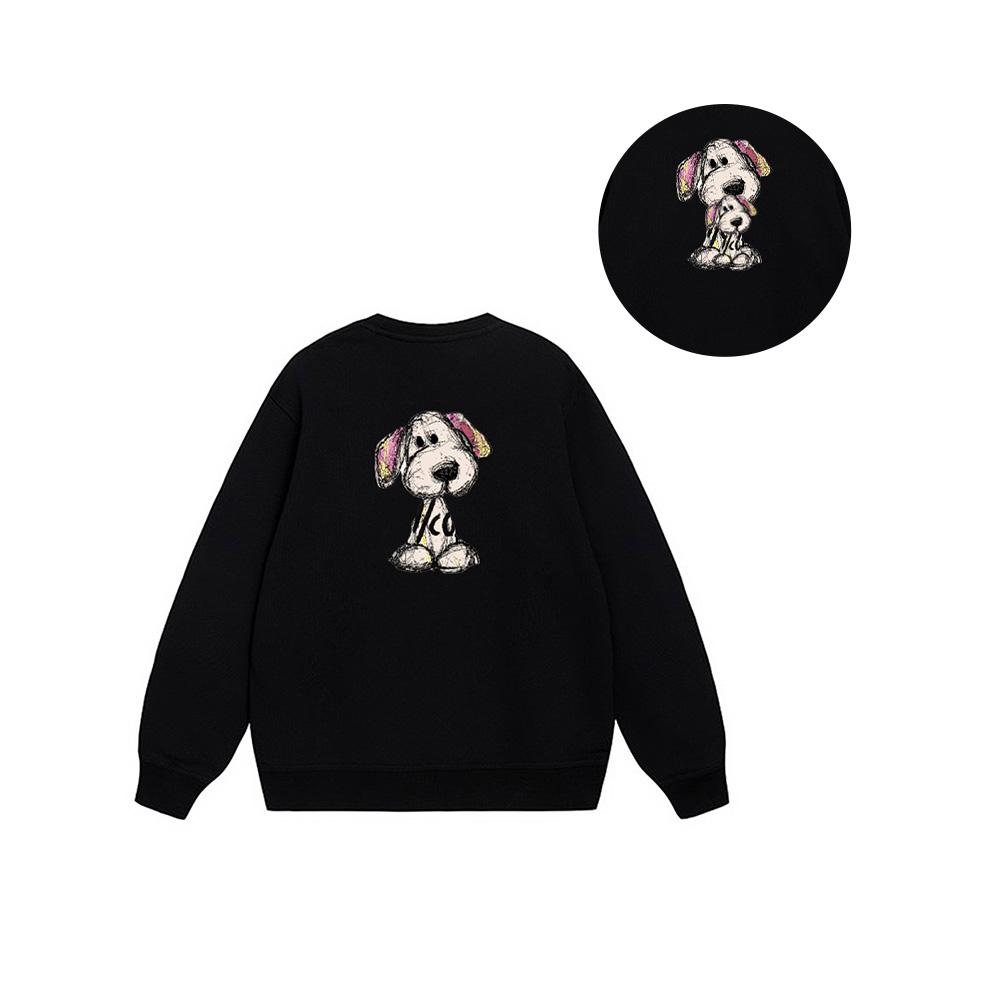 Nike Customizable Outdoor Breathable Urban Commuter Versatile Dog Letter Logo Crewneck Sweatshirt Unisex Sweatshirt Black BV2667-010(TEAM1061-3.3.44)