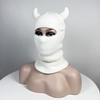 Cow Horn Hooded Knitted Halloween Cosplay Hat