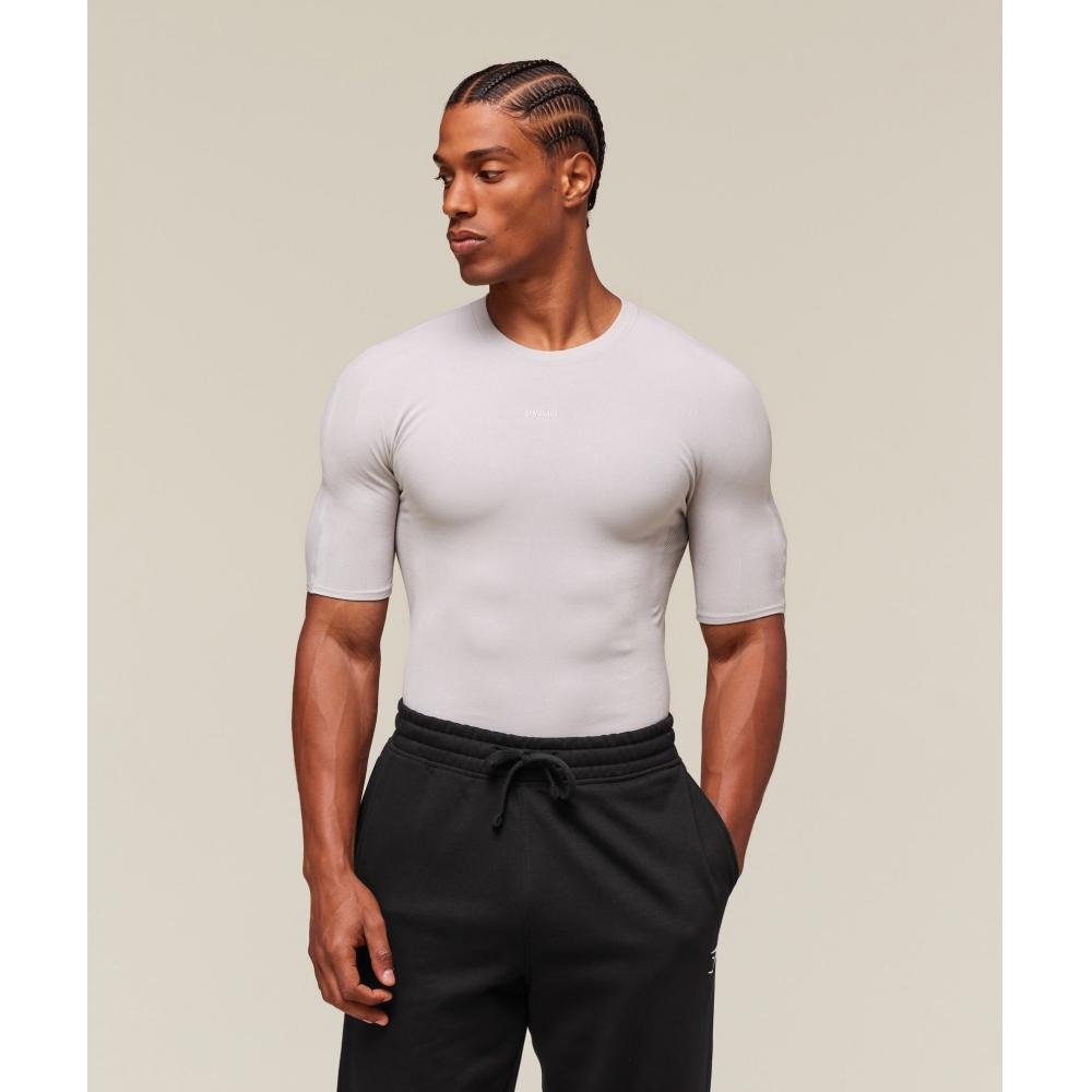

Gymshark Everywear Warp KniT T shirT Tame Grey A1b9y Gc3d XL