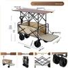 Qiuchi 8-inch Rear Flip Outdoor Camping & Picnic Cart