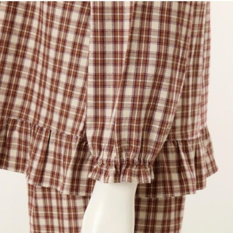 Venus Warme frische karierte Paarpflegewäsche S2 Vpa4580w Vpa4080m