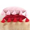 Bohemian Elegance Velvets Cushions Cover with Soft Tassels for Sofa and Bedroom Enhancement