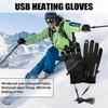 Heated Gloves Eletric Thermal Heat Gloves Winter Warm Skiing Snowboarding