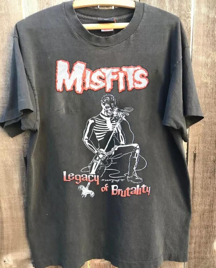 Misfits Legacy of Brutality Угольный Хлопковый Унисекс Футболка Репринт S-5XL Унисекс Футболка M