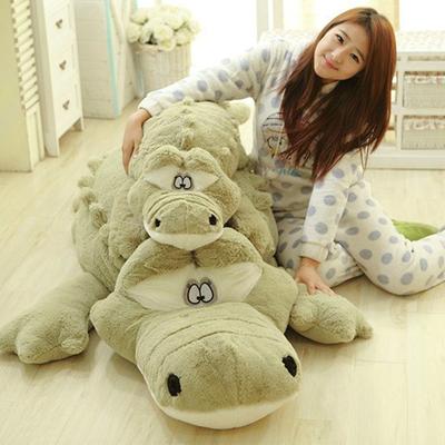 80cm Crocodilo fantasia jacaré bichos de pelúcia travesseiro dinossauro pelúcia gigante bichos de pelúcia almofada travesseiro macio brinquedos de pelúcia