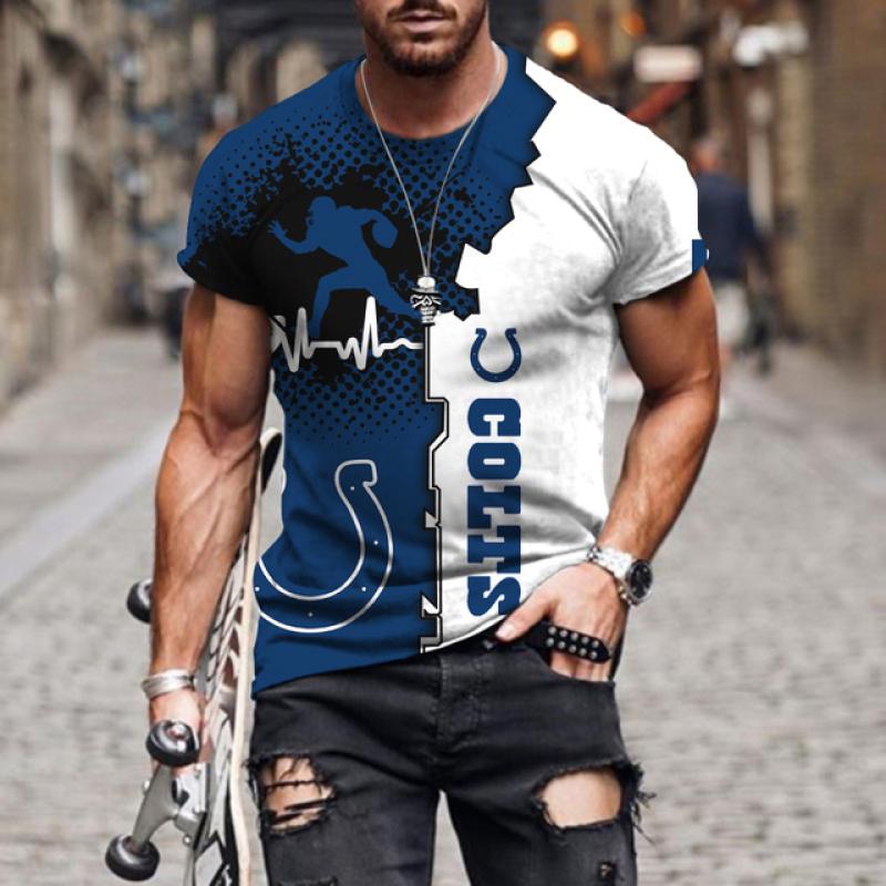 Short Sleeve Round Neck Men's Sports T-shirt Summer Classic Casual Fashion 3d Printed Running Letters Oversized Top