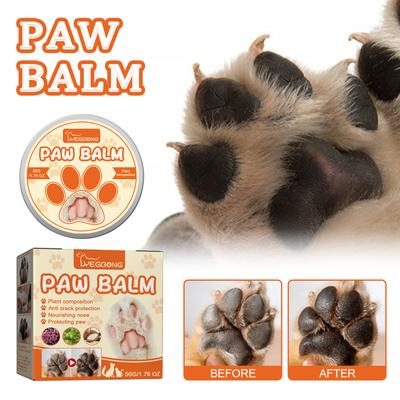 Shea Butter Pet Paw Balm Hydrating Soothing Protection for Dog Cat Foot Pads Anti-Dryness Moisturizing Care