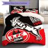 Biancheria da letto con motivo logo FC Köln Decorazione per la casa Regalo di compleanno ( 1 copripiumino + 2 federe, senza imbottitura),merchandising per fan.