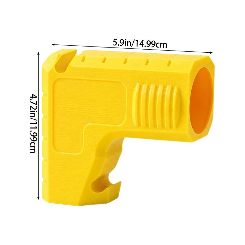 Dust Port Adapter 2.05 Inch Molded Plastic Connector, Angled Dust Collection Replacement Fitting for Workshop Service and Hose Connection