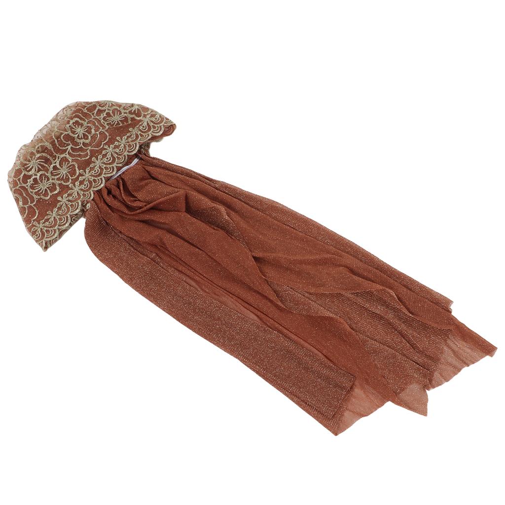 Womens Muslim Hijab Elastic Breathable Soft Comfortable Durable Material Skin Friendly Flower