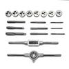12/20 SZT. Zestaw gwintowników i narzynek Metryczny Klucz Tnący M3-M12 Ręczne Narzędzie do Gwintowania Gwintownik z Węglika Wolframu Narzynka Narzędzie do Robienia Gwintów Śrubowych Zestaw Bitów