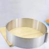 Cake Pan Mold, 6-12 Inches Adjustable Stainless Steel Round Mousse Ring Bake Tool Cake Size Mold