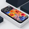 Cartoon Flowers Print Case For iPhone 17 Air 16e 16 15 14 Pro Max 13 15 Pro 17 Pro 17 Shockproof Soft Edge Hard PC Matte Phone Cover