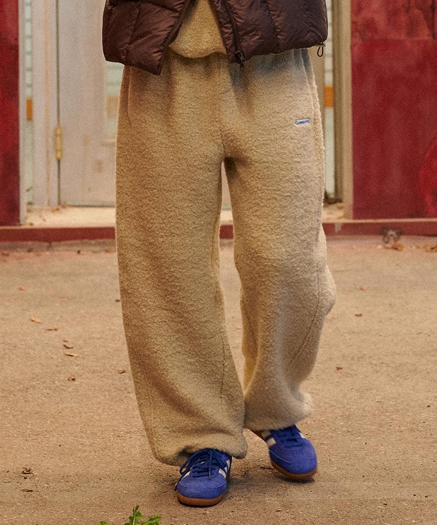 GREENBUTTER Teddy Wool Pants (Sand Beige)