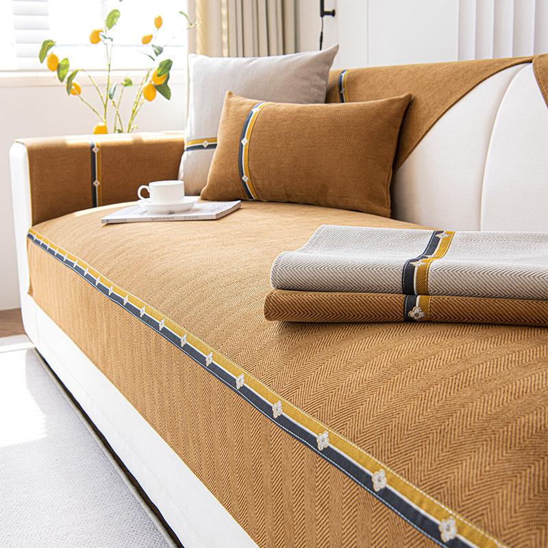 

Chenier Sofa Cushion Four Seasons Universal Non-Slip Light Luxury Simple New Sofa Seat Cushion Sofa Cover Cover Manufacturer 70*70cm