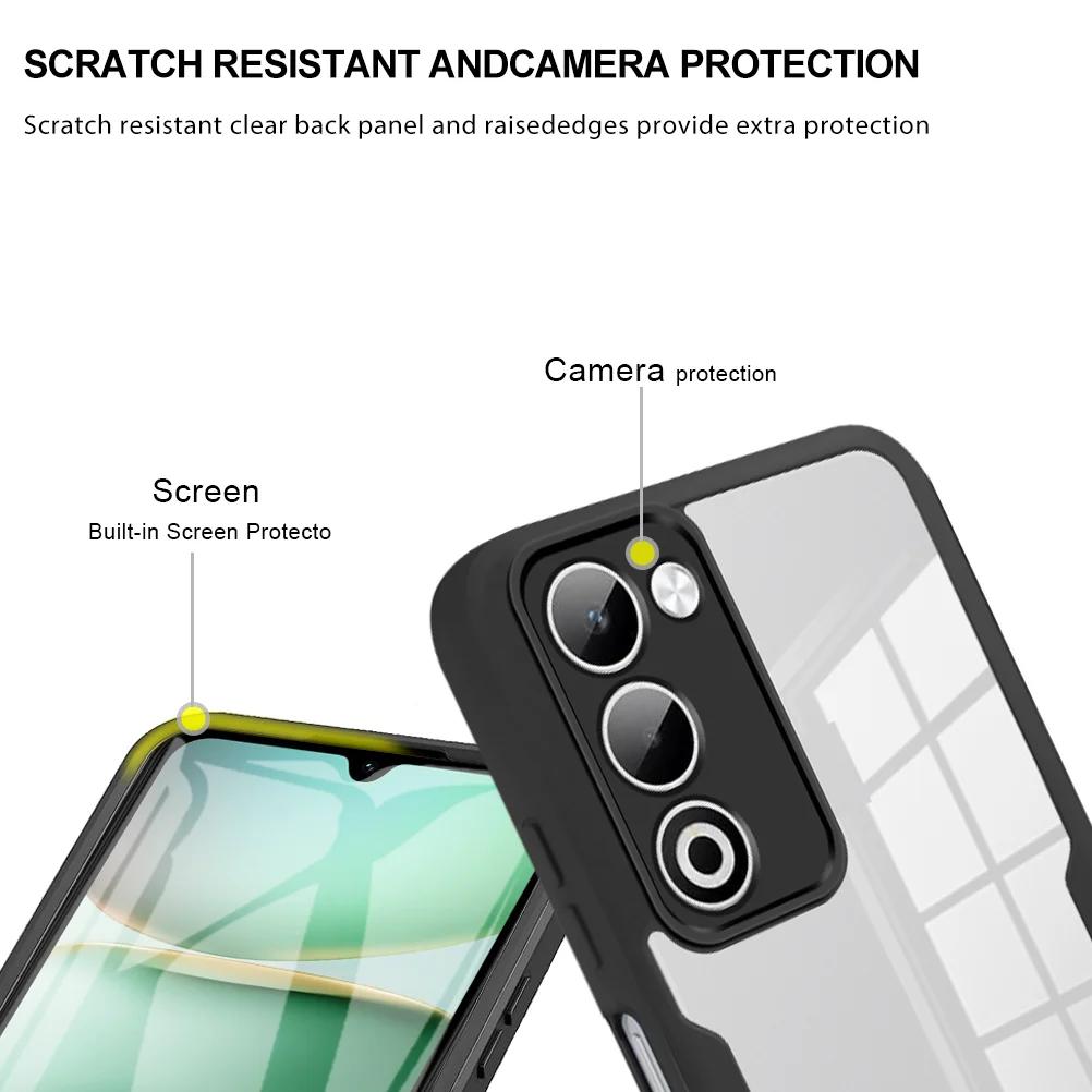 360 Full Body Protection Shockproof Phone Case For OPPO A5 5G 2026 Protective Cover Built-in Screen Protector Fundas Coque Capa