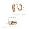 Unusual  Rose Gold Ring Earrings Sets Black White Natural Zircon Cross Geometry Rings For Women Vintage Jewelry Sets