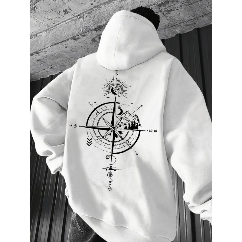 Modischer und einzigartiger lässiger Sport-Hoodie für Herren, Herbst Winter Streetwear Hoodie
