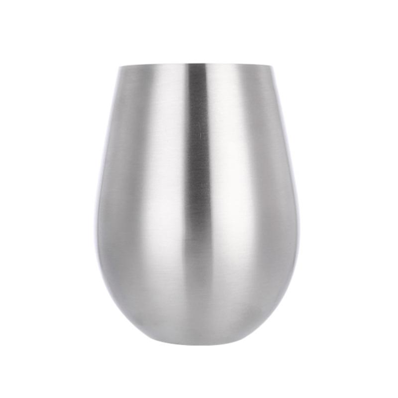 

Custom 500ml Stainless Steel Beer Cup Wine Tumbler Personalized Cocktail Wine Cup Big Capacity Metal Cups Camping Travel 500ml серебряный