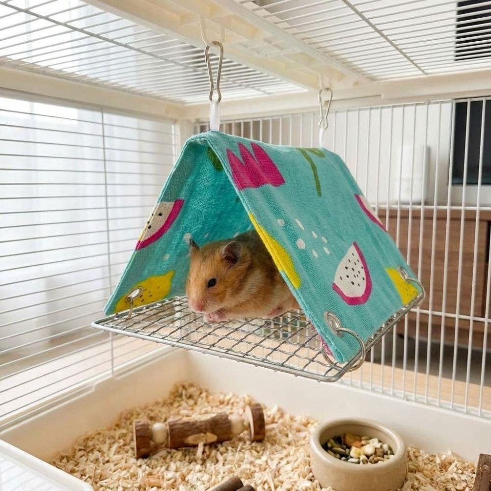 Climb Toy Bird Cage Hammock Breathable Summer Tent Hut Bird Cooling Nest  All Season