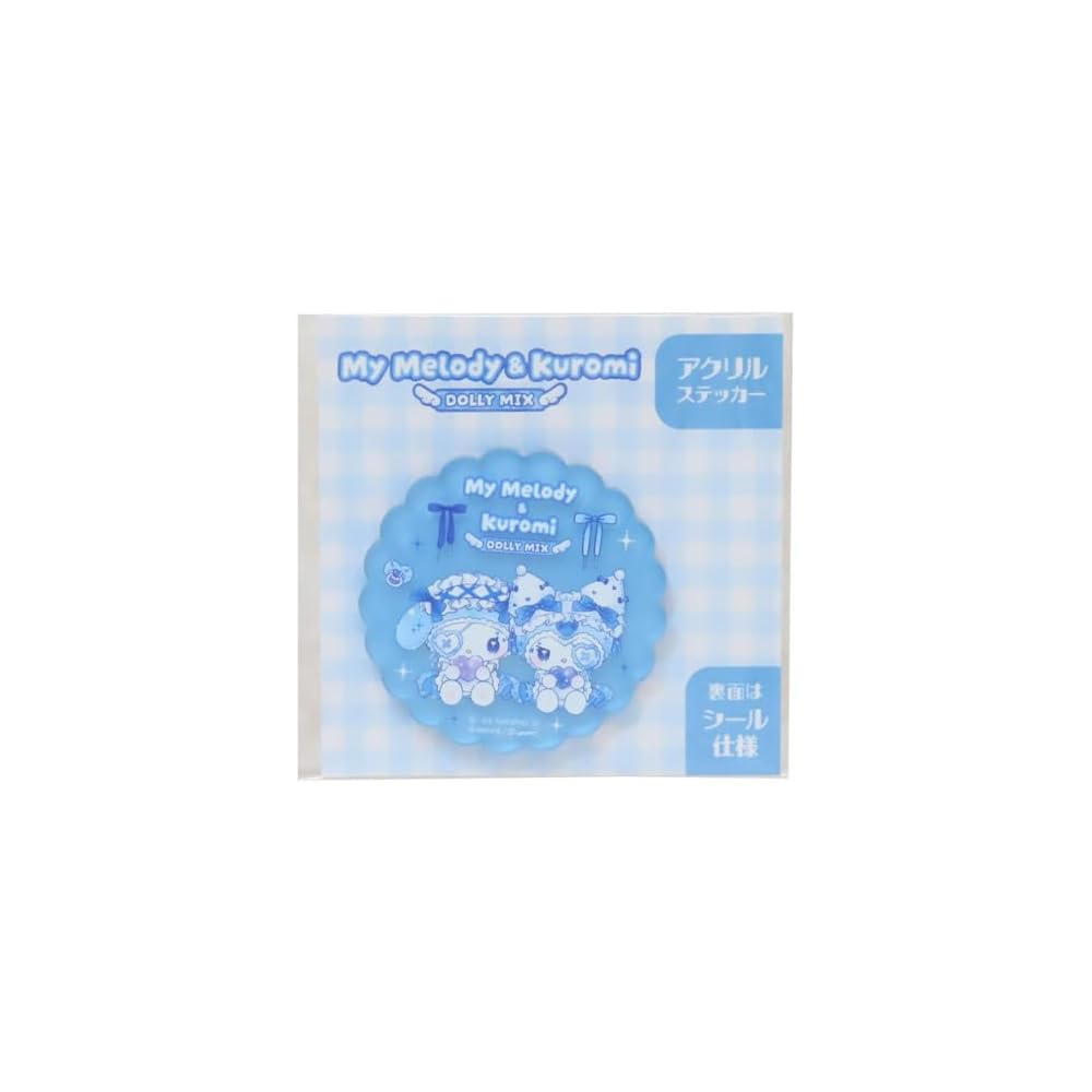 My Melody & Kuromi DOLLY MIX Acrylic Sticker Light Blue