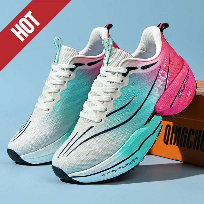 Running Shoes Marathon Carbon Board Men Sports Speciality Breathable Lightweight Women'S Comfortable Athletic Casual Sneakers