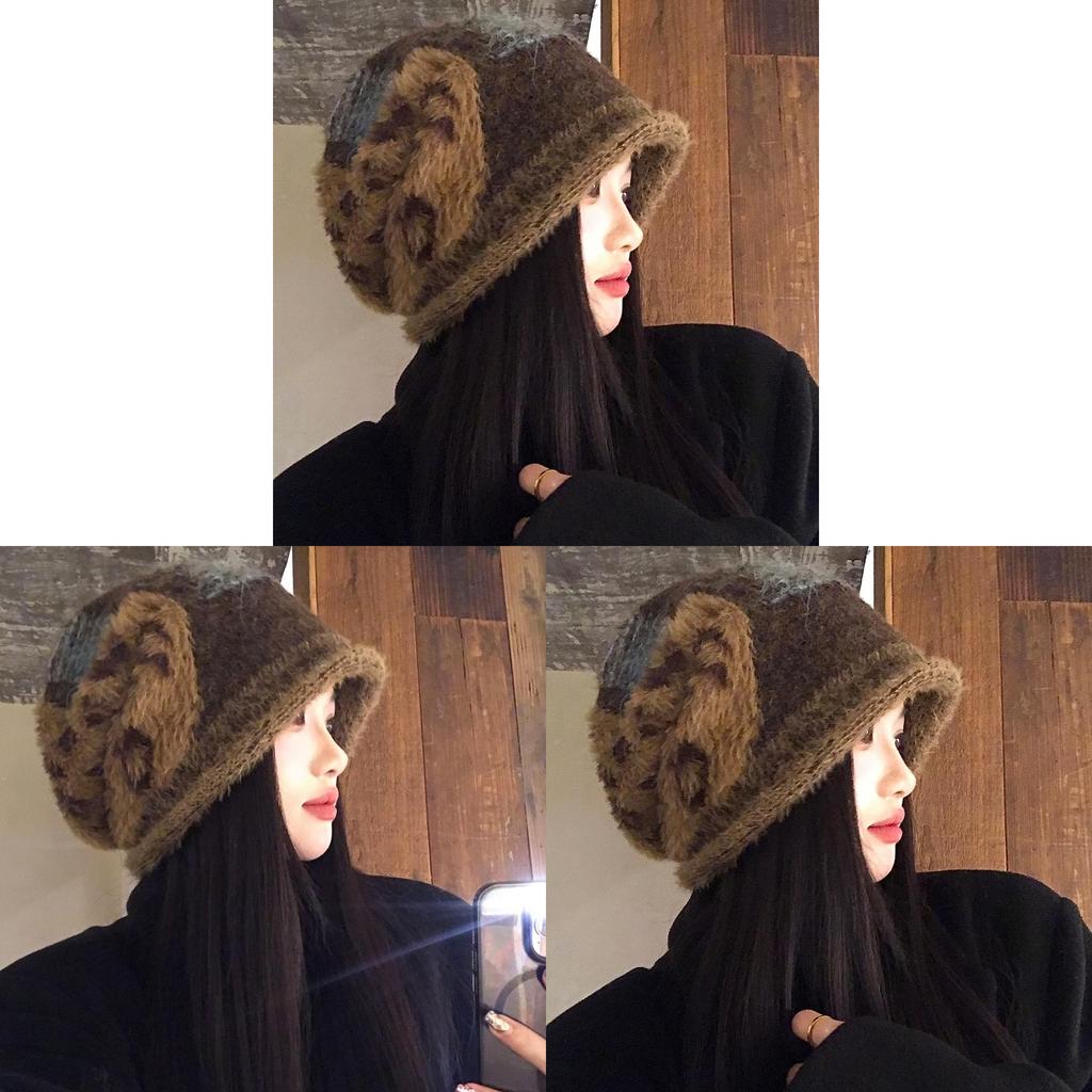 Wool Yarn Beret Hat For Women Warm Knit Fall Winter Fashion Casual