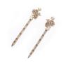 Alloy Hairpin Tools Book Crafts Art Styling Retro Lines Decorative DIY Antique Clip for Travel Readers Literature Fans