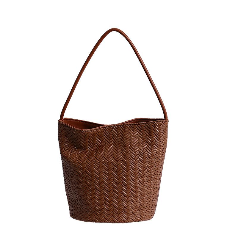 Large Capacity Woven Bag Fashion Handbag New Shoulder Bag Armpit Bag