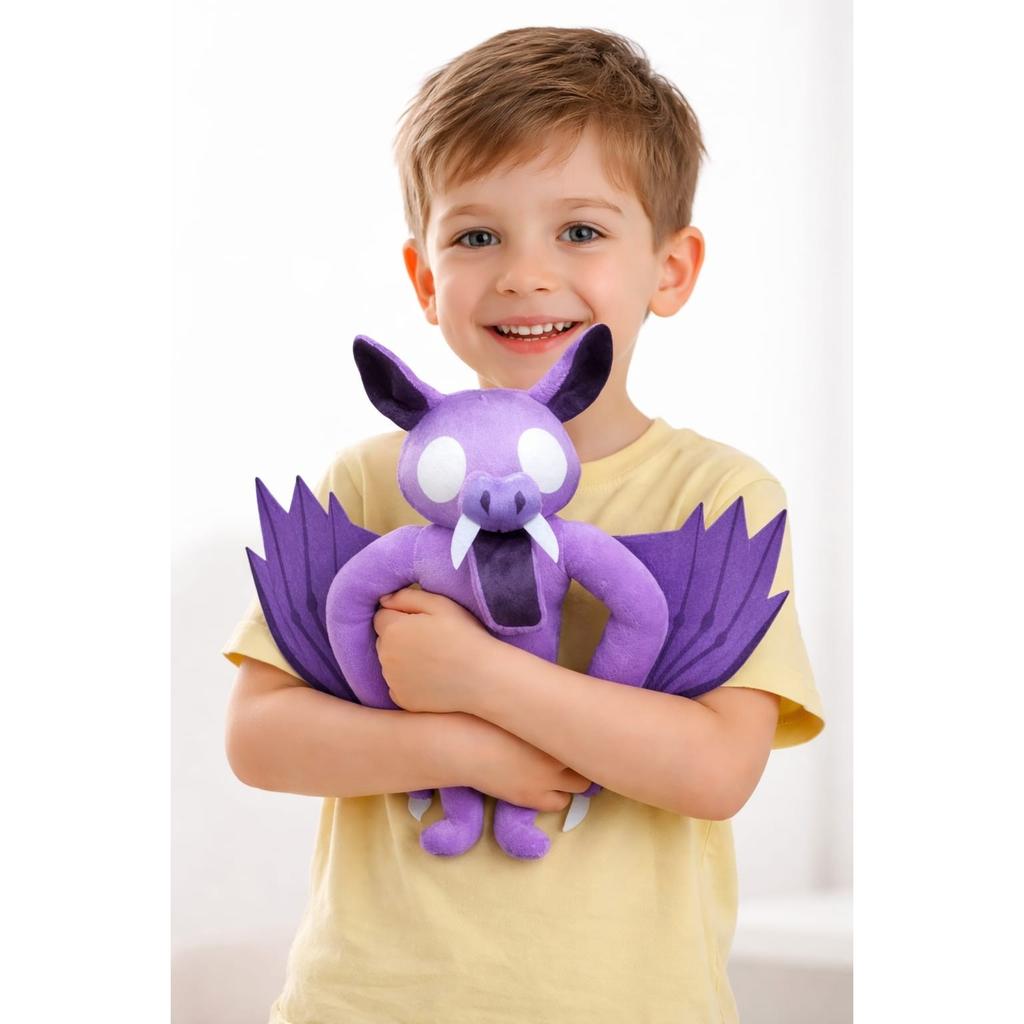 Magic Plush Bat Toy 23cm Purple Emotional Story Character Forest Nights 99 Nights