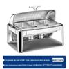 Chunsen Stainless Steel Buffet Food Warmer with Roll-Top Lid
