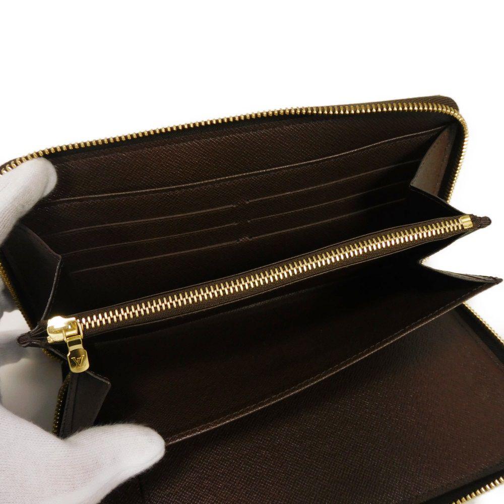 Used 12564 Zippy Organizer N60003 7940 Old Model Logo Brown Zip Around Card Case Coin Purse Damier Ebene Unisex from
