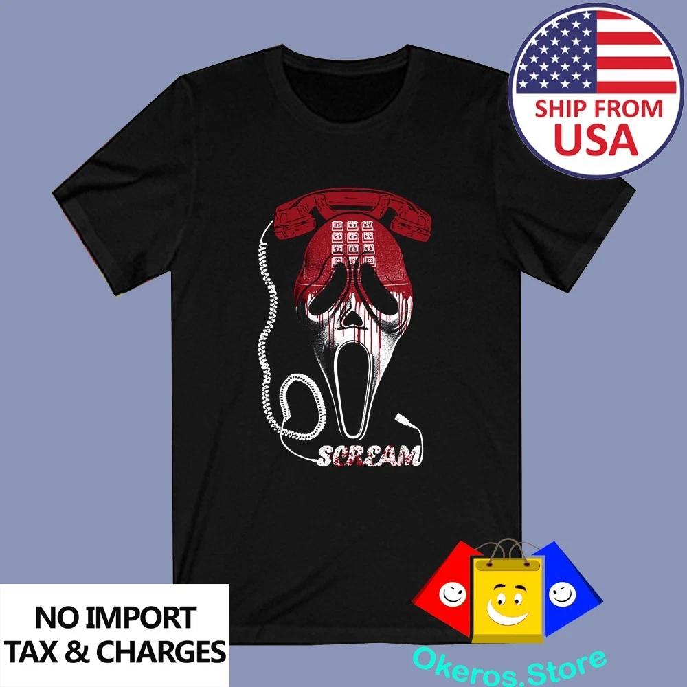 Scream Horror Thriller Movie Men s Black Size S to 5XL 2XL