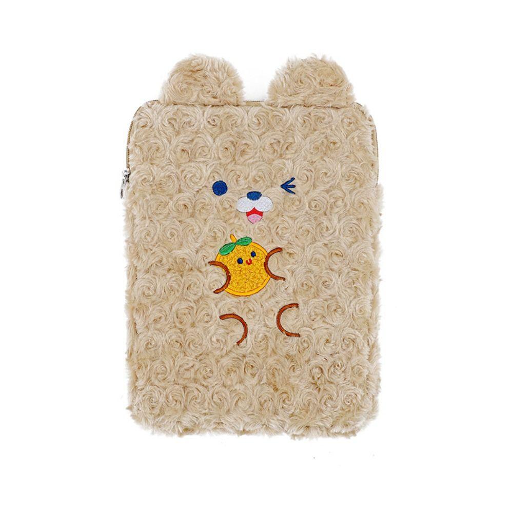 9-11 Inch Plush Laptop Sleeve Soft Plush iPad Protective Case Notebook Storage Bag  for Women Girl