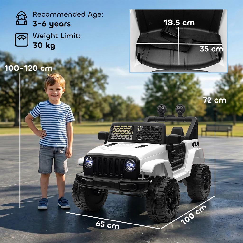 12V Kids Electric Ride On Car Truck Toy SUV with Remote Control for 3-6 Yrs