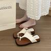 Thick sole heightened slope heel cover toe cool slippers women's summer wear new with skirt beach sandals flip-flops