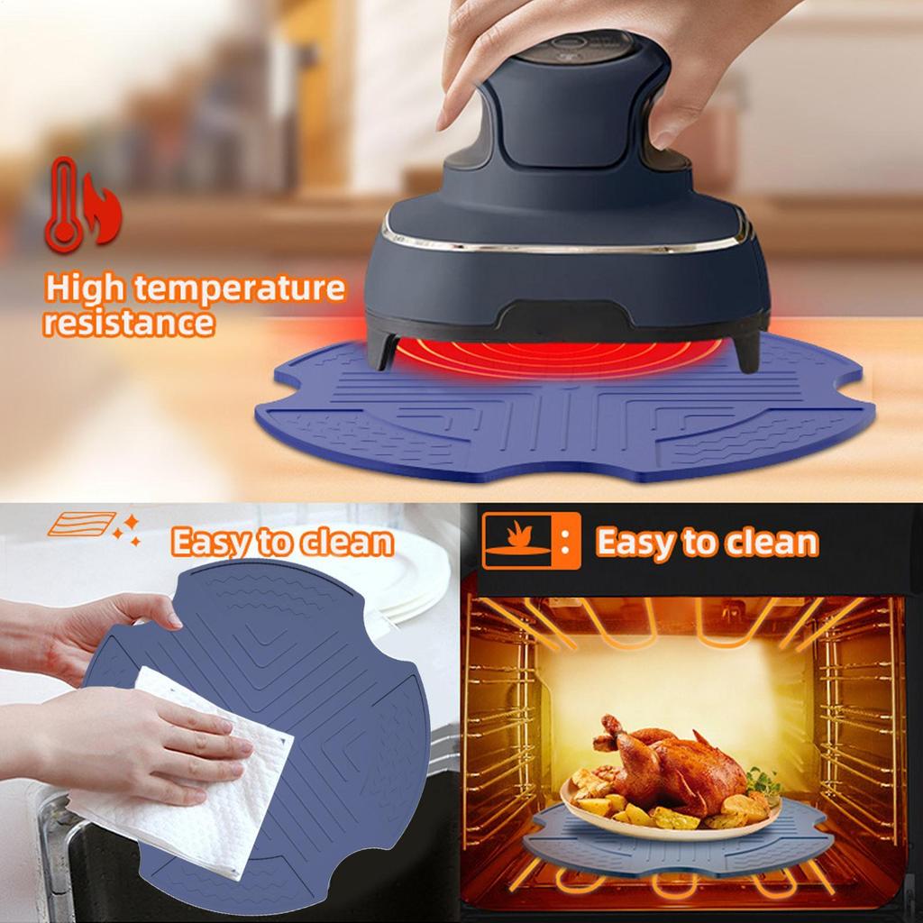 Silicone Heat Resistant Mat Air Fryer Countertop Protector Non-Slip Kitchen Accessories for Desktop Home Oven Baking cooking