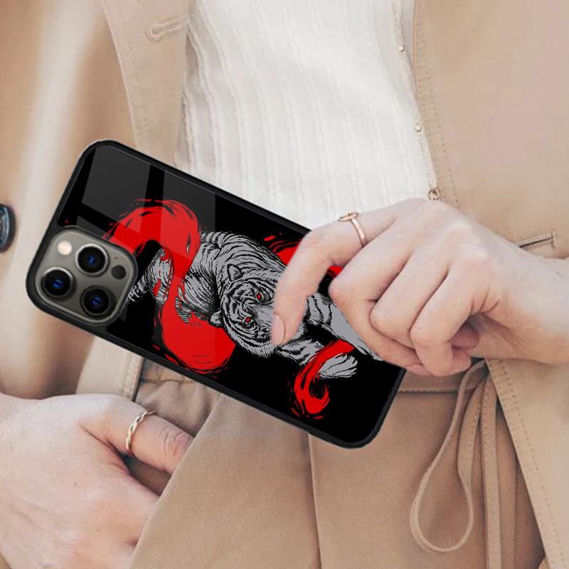 Japanese Tiger Magnetic Phone Case For APPLE iPhone 17 Air 16 14 13 12 Pro Max 15 Plus Wireless Charge With MagSafe Cover