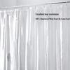 LIEI Fully Transparent PEVA Shower Curtain